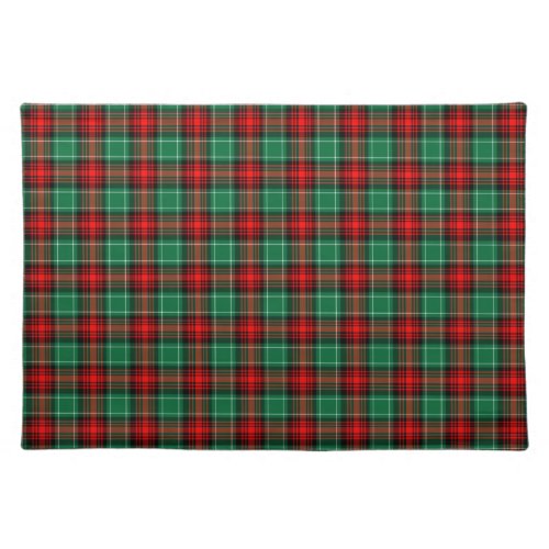 Red Green Holiday Plaid Placemat