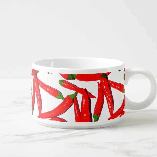 Red Green Hot Chili Peppers Bowl (Left)
