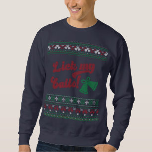 Red Green Lick My Balls Ugly Christmas Sweatshirt