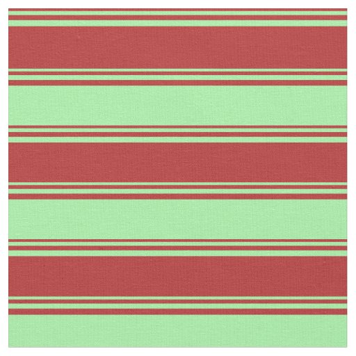 Red & Green Lines/Stripes Pattern Fabric