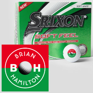 Red Green Logotype to Identify Golfer Golf Balls