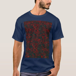 Red Green Marble T-Shirt