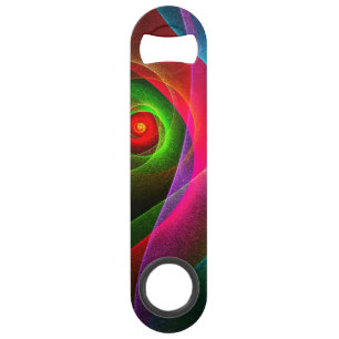 Red Green Orange Modern Abstract Art Pattern #22 Bar Key