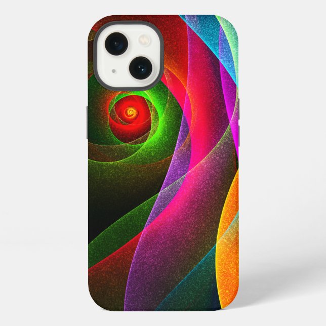 Red Green Orange Modern Abstract Art Pattern #22 Iphone Case (Back)