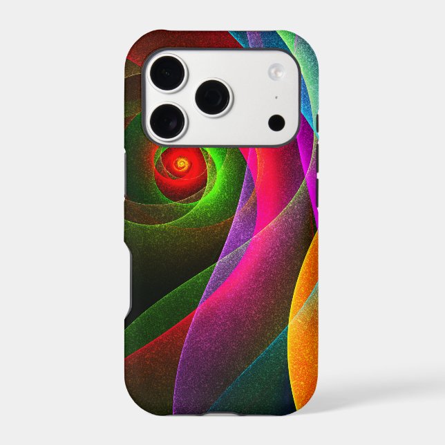 Red Green Orange Modern Abstract Art Pattern #22 Iphone Case (Back)