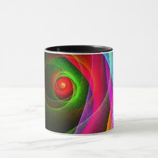 Red Green Orange Modern Abstract Art Pattern #22