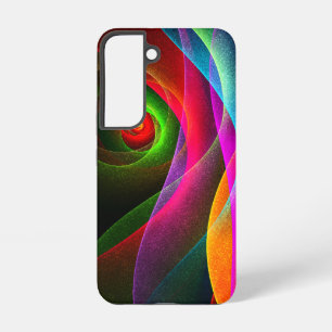 Red Green Orange Modern Abstract Art Pattern #22 Samsung Galaxy S22 Case