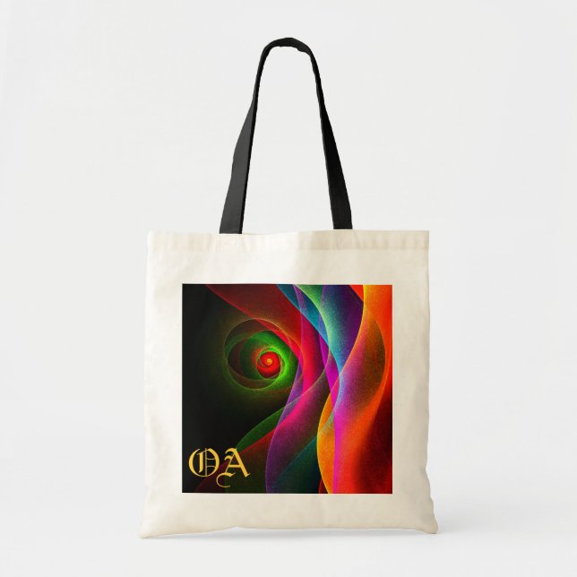 Red Green Orange Modern Abstract Art Pattern #22 Tote Bag (Front)