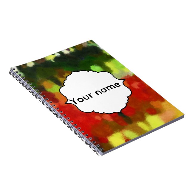Red green painting notebook (Right Side)
