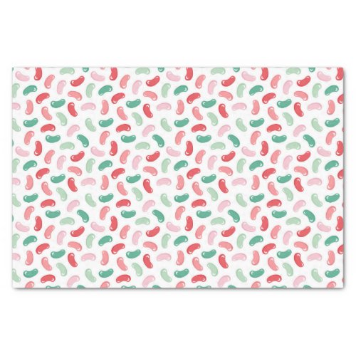 Red Green Peach Pink Jellybean Design Tissue Paper