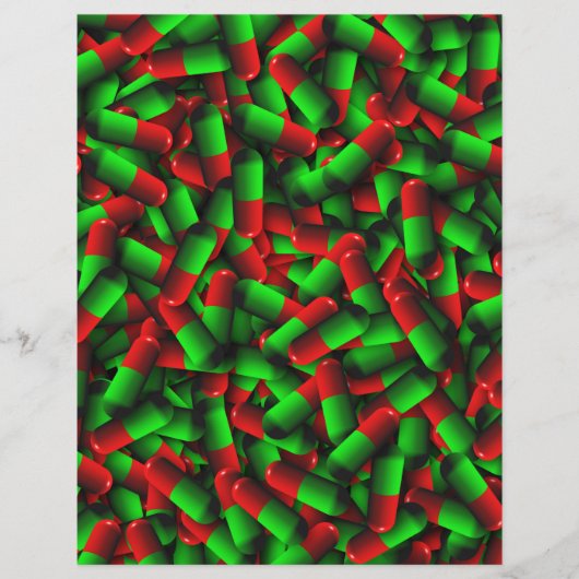 red green pills drugs (Front)