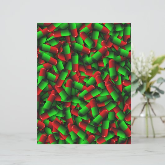 red green pills drugs (Standing Front)