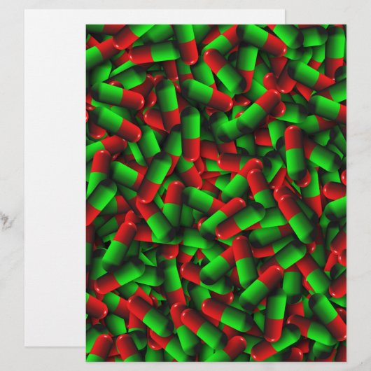 red green pills drugs (Front/Back)