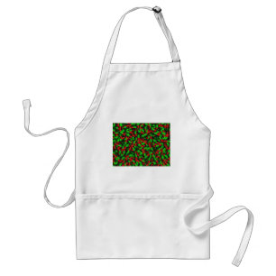 red green pills drugs adult apron