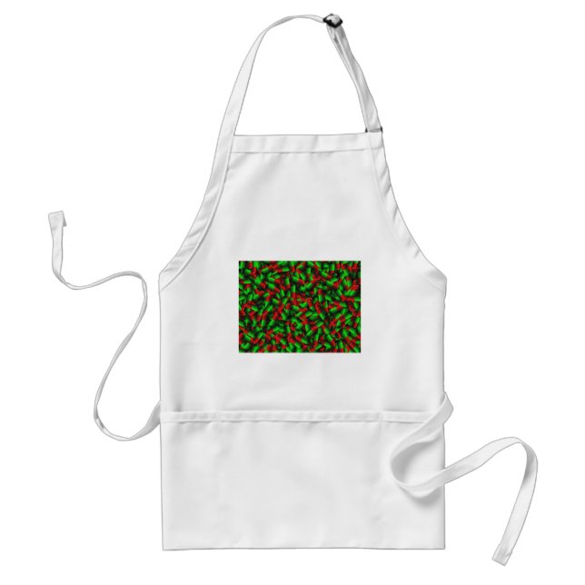 red green pills drugs adult apron (Front)