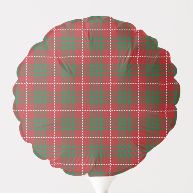 Red & Green Plaid Balloon (Front)