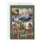 Red green plaid photo collage Merry Christmas 