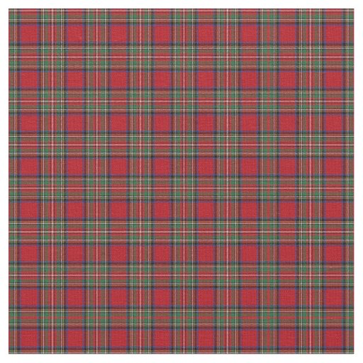  Red Green Plaid Rustic Classic Stewart Tartan Fabric