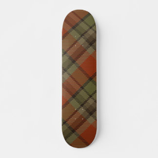Red & Green Plaid Skateboard