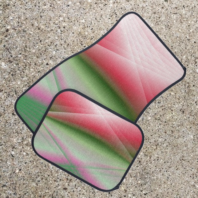 Red & Green Rays Car Floor Mat (Creator Uploaded)