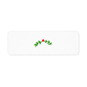 red green snowflakes text photo merry christmas label