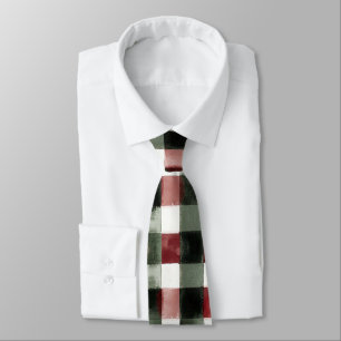 Red Green Stripes Birthday Neck Tie