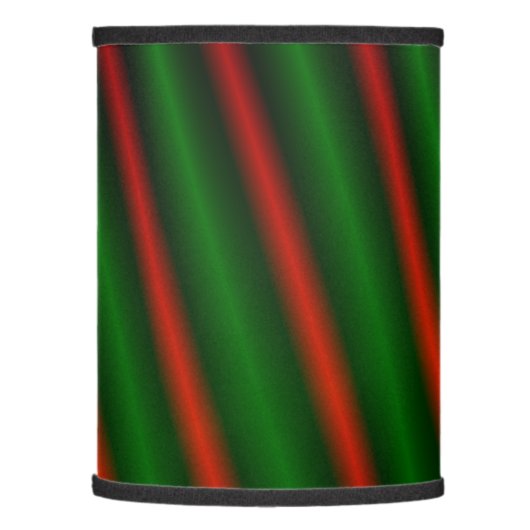 Red & Green Stripes/Lines Lamp Shade (Left)