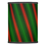 [ Thumbnail: Red & Green Stripes/Lines Lamp Shade ]