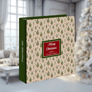 Red Green Watercolor Binder Minimalist Monogram