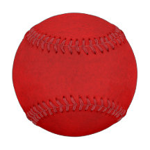 RED Green Watercolor Wash Baseball
