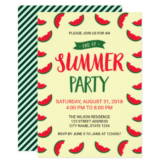 End Of Summer Invitations 2