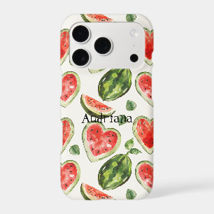 Red Green Watermelon Hearts  iPhone 17 Pro Case