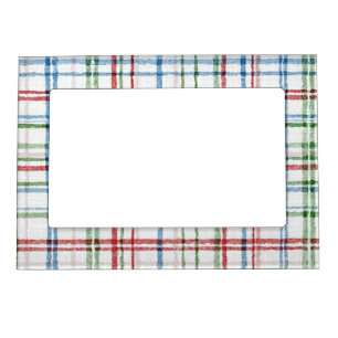 Red Green White Blue Stripes Magnetic Frame