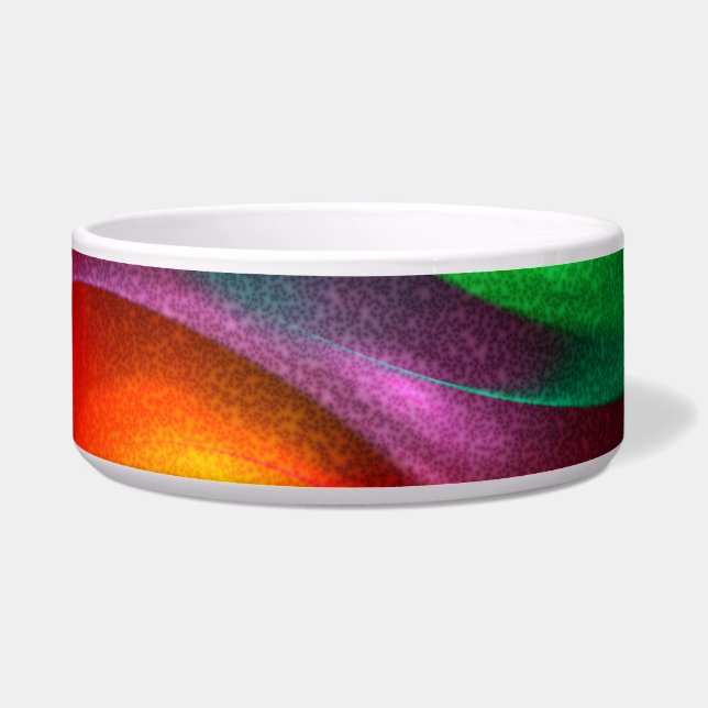 Red Green Yin Yang Modern Abstract Art Pattern #20 Bowl (Front)