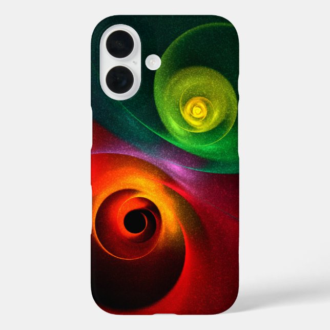 Red Green Yin Yang Modern Abstract Art Pattern #20 Case-Mate iPhone Case (Back)