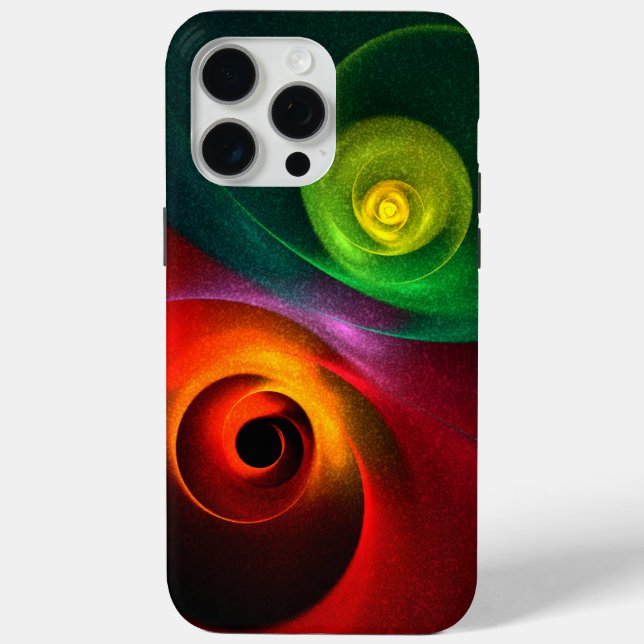 Red Green Yin Yang Modern Abstract Art Pattern #20 Case-Mate iPhone Case (Back)
