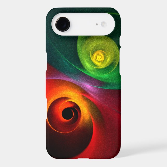 Red Green Yin Yang Modern Abstract Art Pattern #20 Case-Mate iPhone Case (Back)