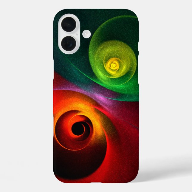 Red Green Yin Yang Modern Abstract Art Pattern #20 Case-Mate iPhone Case (Back)