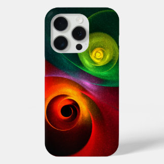Red Green Yin Yang Modern Abstract Art Pattern #20 iPhone 15 Pro Case