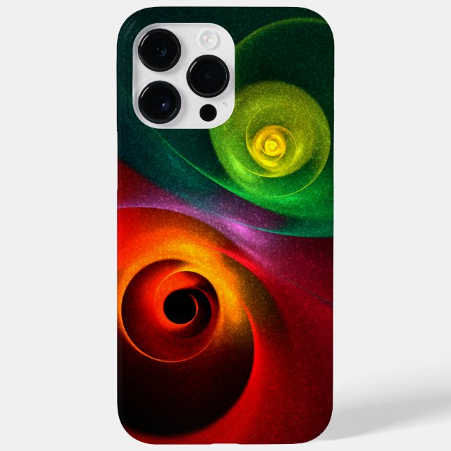 Red Green Yin Yang Modern Abstract Art Pattern #20 Case-Mate iPhone Case (Back)