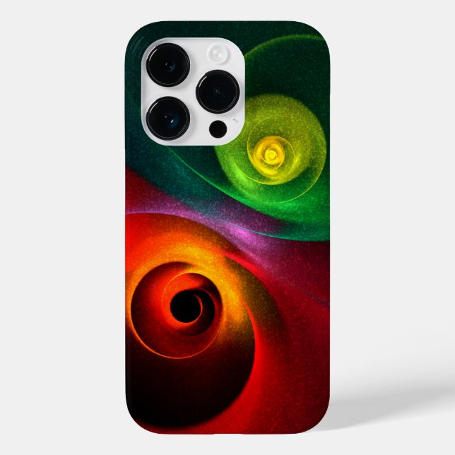 Red Green Yin Yang Modern Abstract Art Pattern #20 Case-Mate iPhone Case (Back)