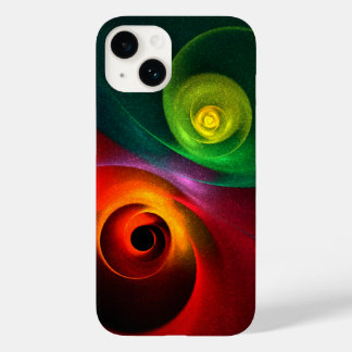 Red Green Yin Yang Modern Abstract Art Pattern #20 Case-Mate iPhone 14 Case