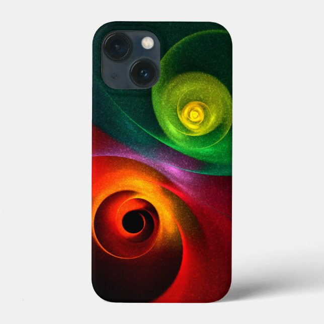Red Green Yin Yang Modern Abstract Art Pattern #20 Case-Mate iPhone Case (Back)