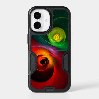 Red Green Yin Yang Modern Abstract Art Pattern #20 iPhone 17 Case