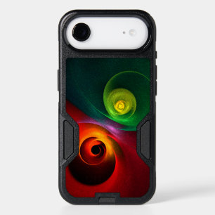 Red Green Yin Yang Modern Abstract Art Pattern #20 iPhone 17 Air Case