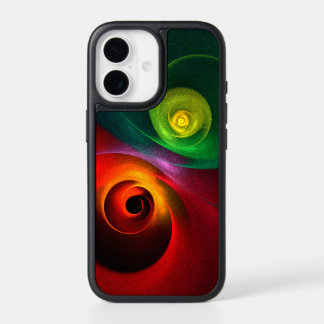 Red Green Yin Yang Modern Abstract Art Pattern #20 iPhone 17 Case