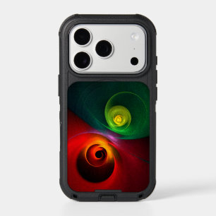 Red Green Yin Yang Modern Abstract Art Pattern #20 iPhone 17 Pro Case