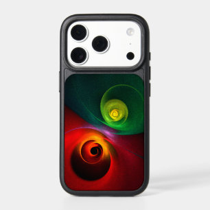 Red Green Yin Yang Modern Abstract Art Pattern #20 iPhone 17 Pro Case