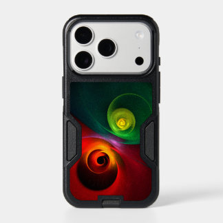 Red Green Yin Yang Modern Abstract Art Pattern #20 iPhone 17 Pro Case