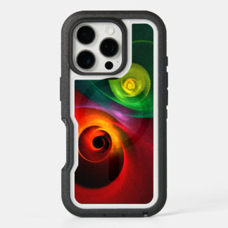 Red Green Yin Yang Modern Abstract Art Pattern #20 iPhone 16 Pro Case